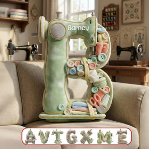 Sewing Alphabet Custom Shape Pillow - Personalized Gifts For Sewers 05ohmg041225-Homacus