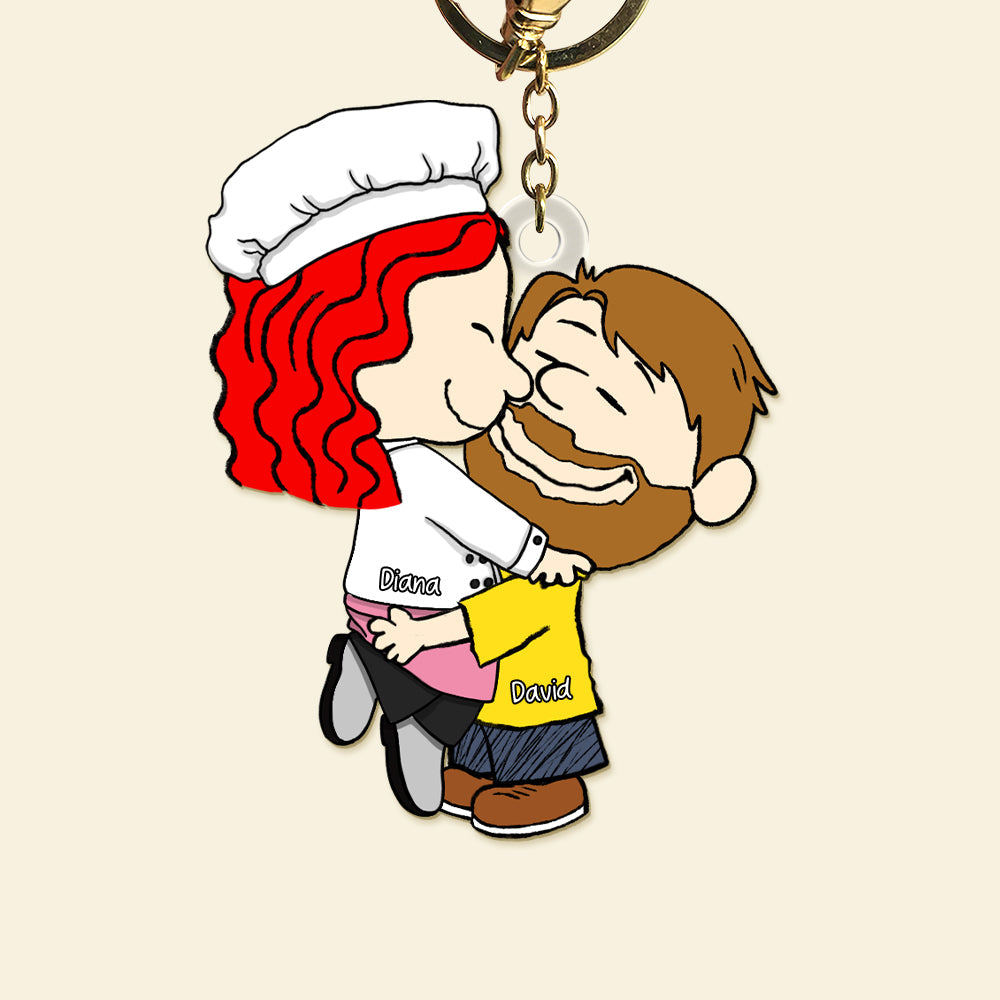 Personalized Gifts For Couple Keychain, Custom Job 01qhqn160125hg-Homacus