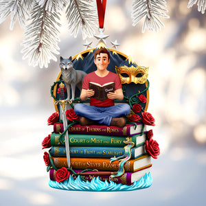 Fantasy Reading Christmas Ornament - Personalized Gifts For Book Lovers 02huqn181025-Homacus