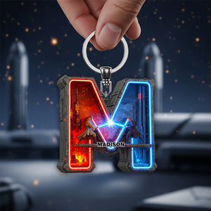 Galaxy Alphabet Keychain Personalized Gifts For Fans 01HYDT050925-Homacus