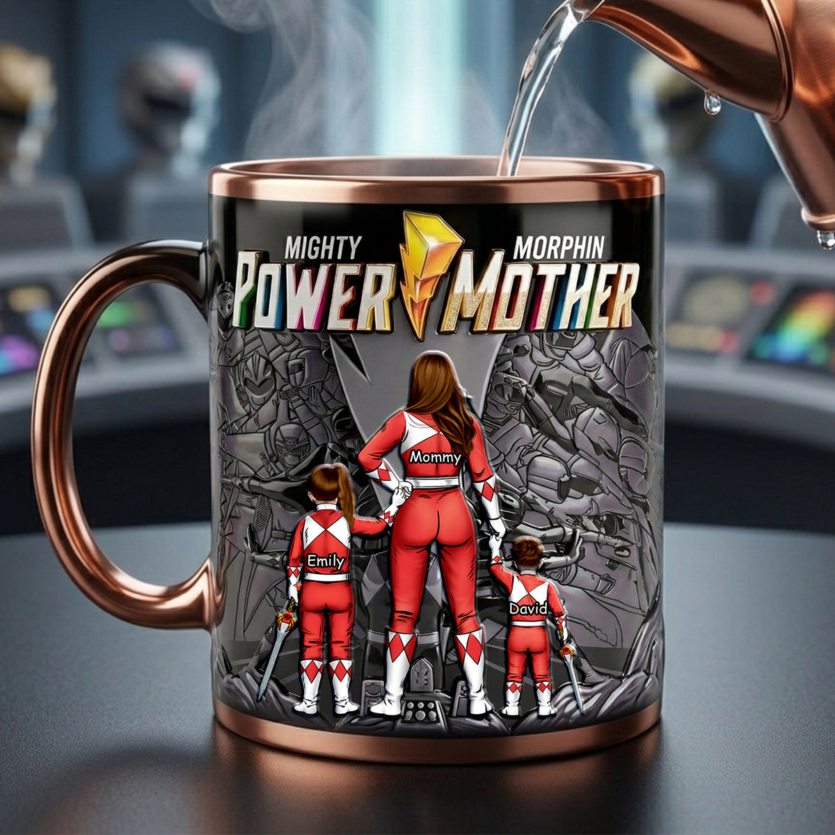 Mom Hero Squad Magic Mug - Personalized Gifts For Mom 04OHLU090426-Homacus