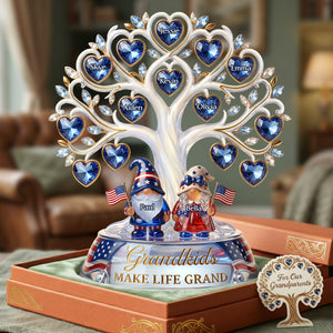 American Gnome Grandparent Acrylic Plaque - Personalized Gifts For Grandparents 02pata020426-Homacus