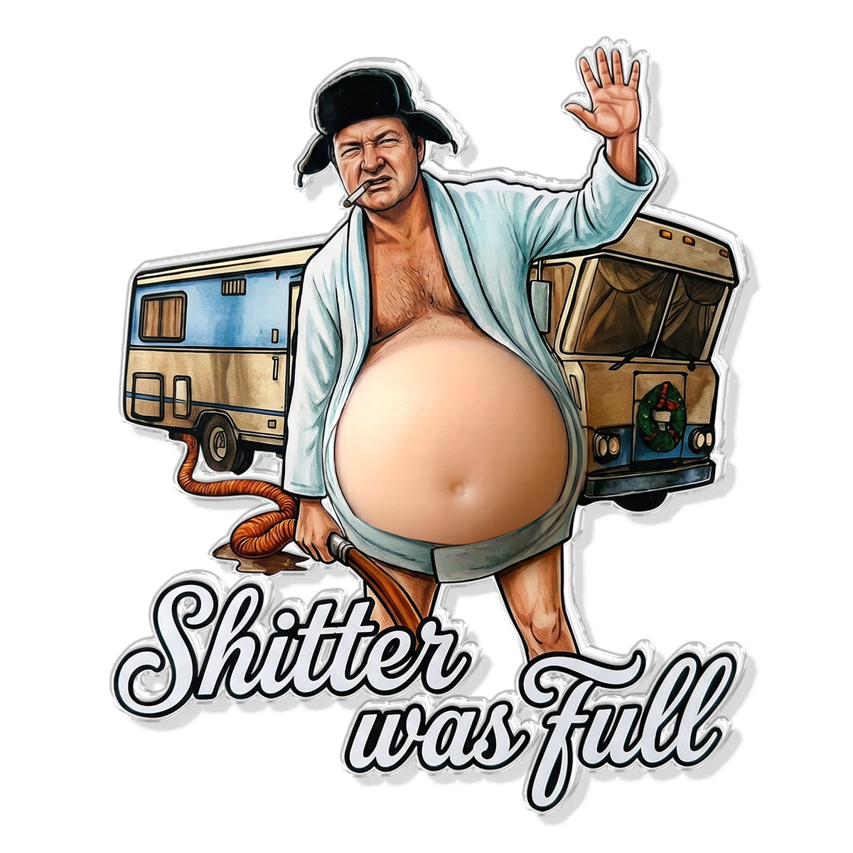 Fun Weird Man Anti-collision Acrylic Fridge Magnet, Personalized Gifts For Him 04qhqn170626
