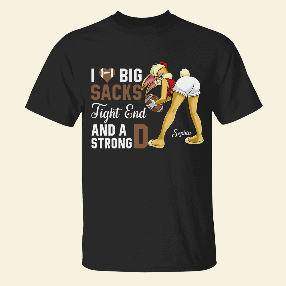 Custom Team Logo Gifts For Football Fan Shirt 08hudt130223 American Football Girl and Bunny-Homacus