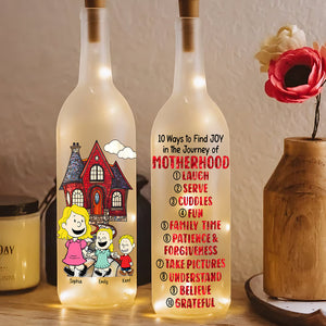 Personalized Gifts For Mom Bottle Lamp 05tgqn060325hh The Journey Of Motherhood-Homacus
