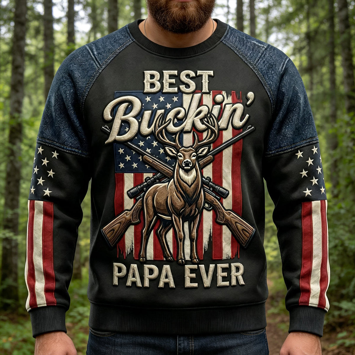 American Hunting Grandpa 3D Shirt - Personalized Gifts For Grandpa and Papa 01patn030326-Homacus