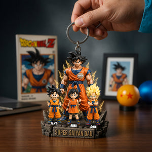 Power Dad Acrylic Keychain - Personalized Father's Day Gifts 01tolu120526-Homacus