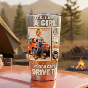 Off-road Girl 20oz Tumbler - Personalized Gifts For Off-road Lovers 04kita060226-Homacus