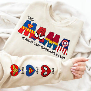 Super Mama Personalized Gifts For Mom Shirt 02OHQN220325-Homacus