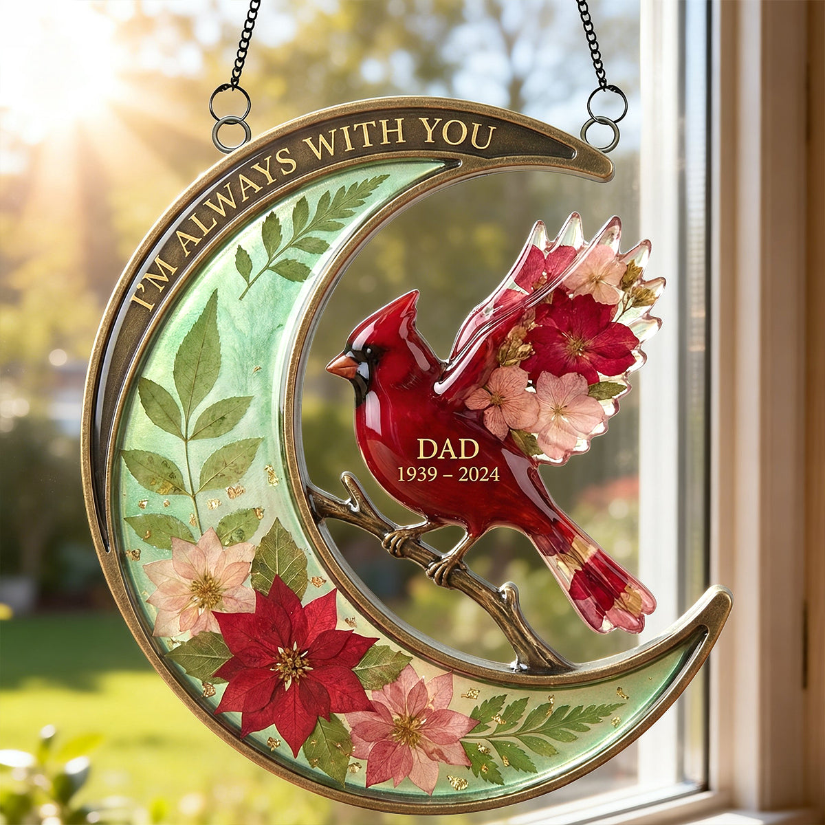 Heavenly Light Memorial Suncatcher Ornament - Personalized Gifts For Heaven 04NATN270226-Homacus