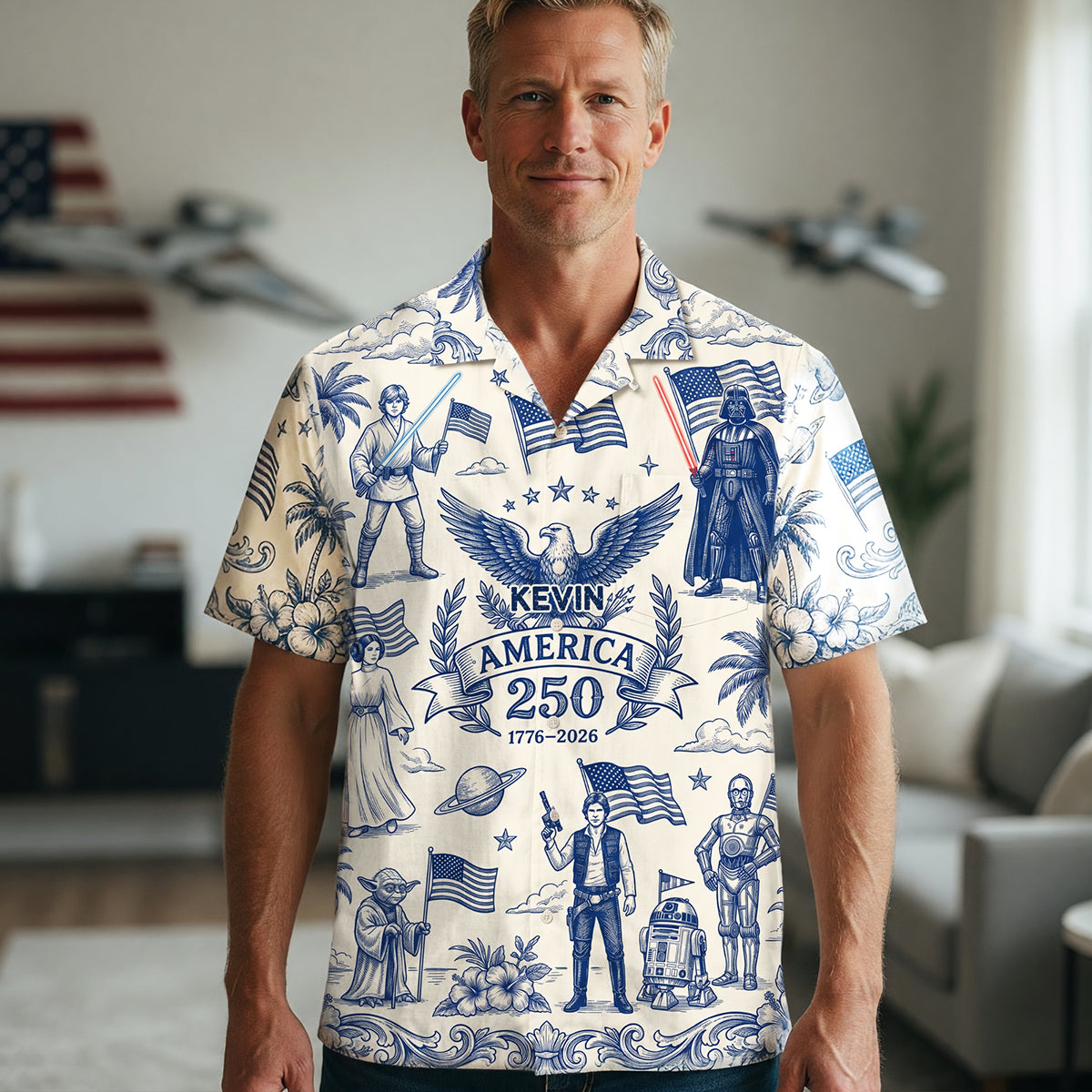 Proud American - Celebrated America 250th Anniversary Hawaiian Shirt - Gifts For Patriots 01nata010626
