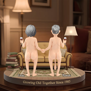 Old Couple Forever Light Box Personalized Gifts For Couple 05NADT051225-Homacus