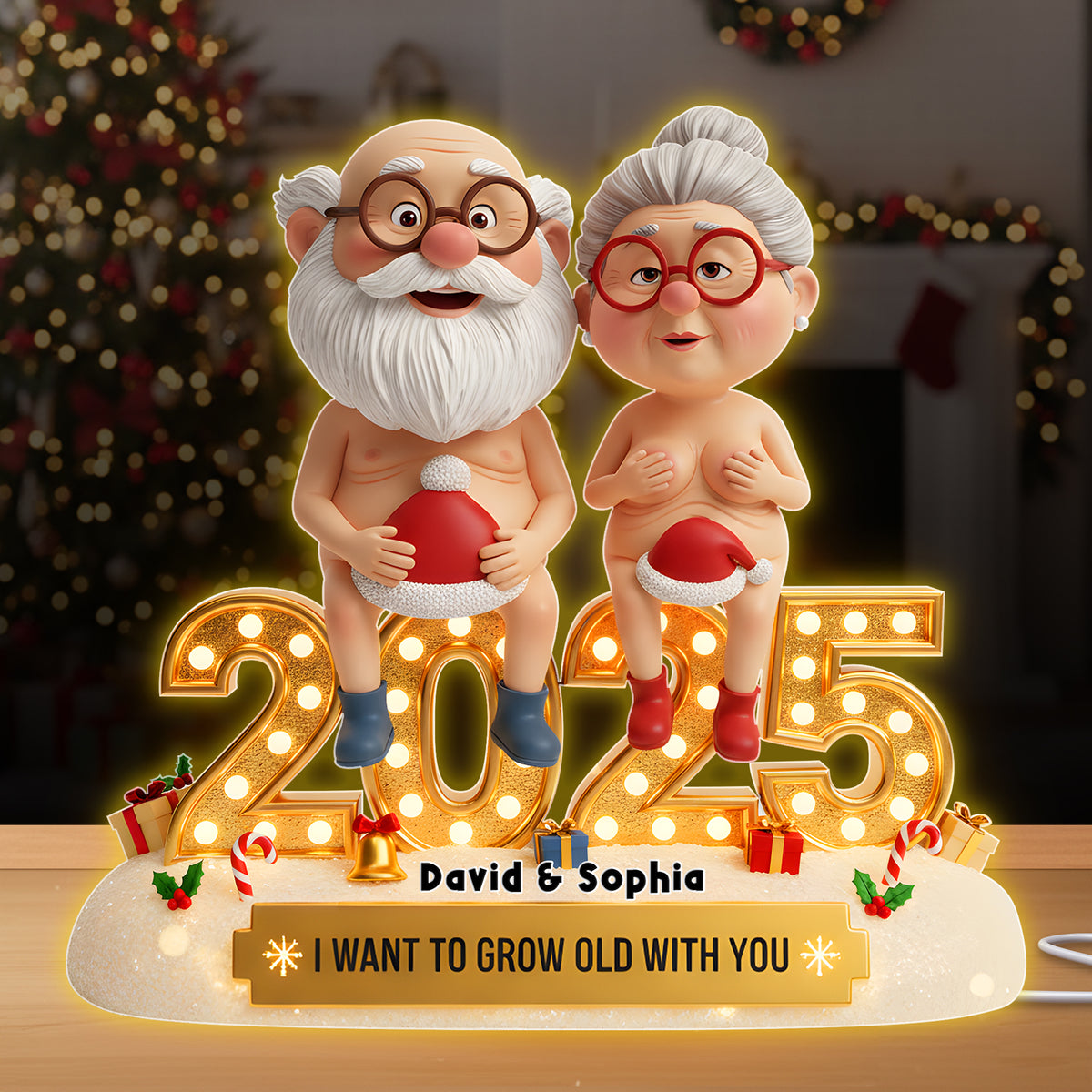 Old Naughty Couple Acrylic Light Box 06ohlu301025 - Personalized Gifts For Couple-Homacus