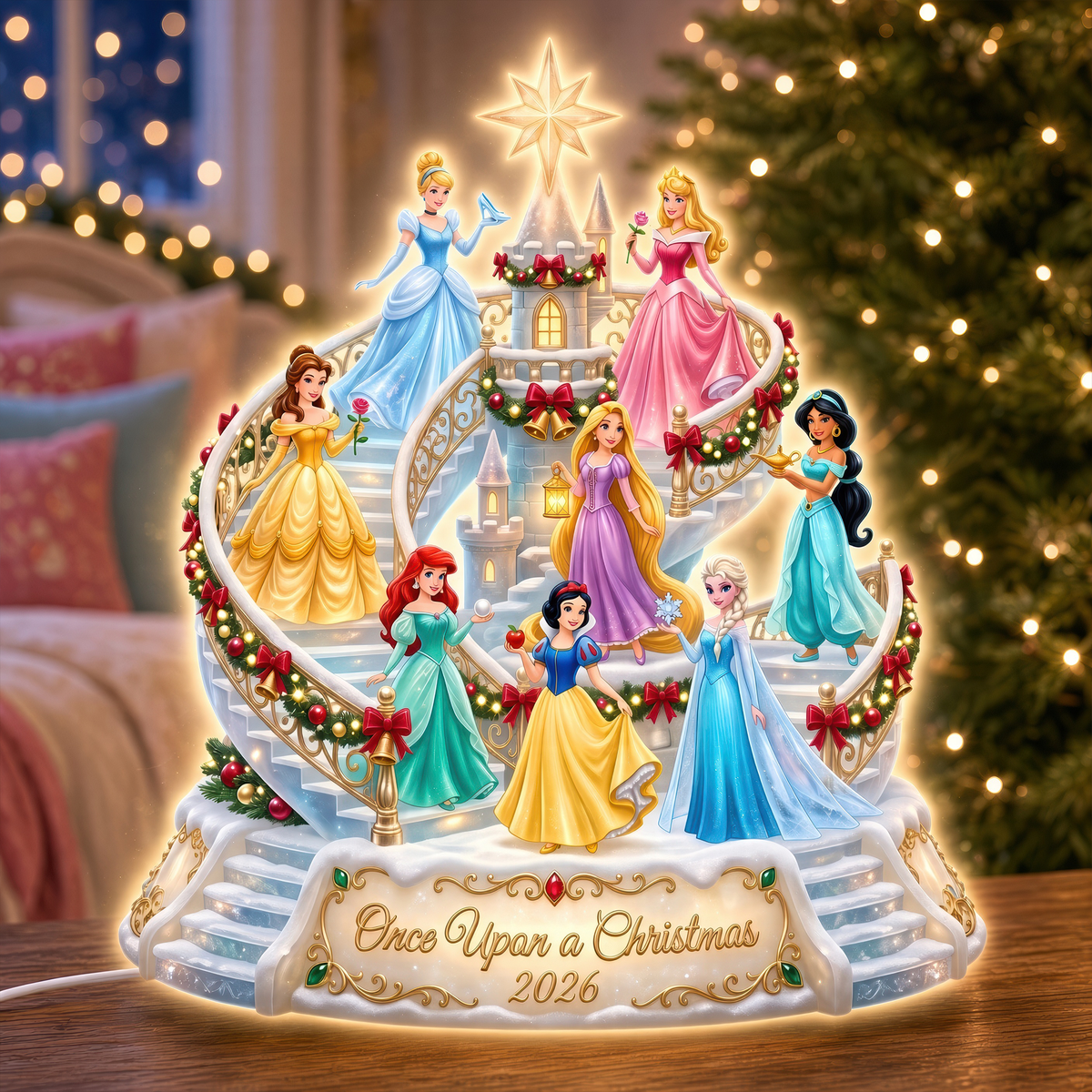 Lovely Fairy Tale Princesses Light Box - Personalized Christmas Gifts 10tyqn211026-Homacus