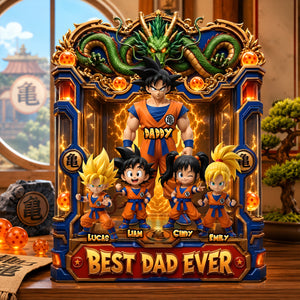 Legendary Dad and Kids Acrylic Plaque - Personalized Gifts For Dad 01TYDH080526-Homacus