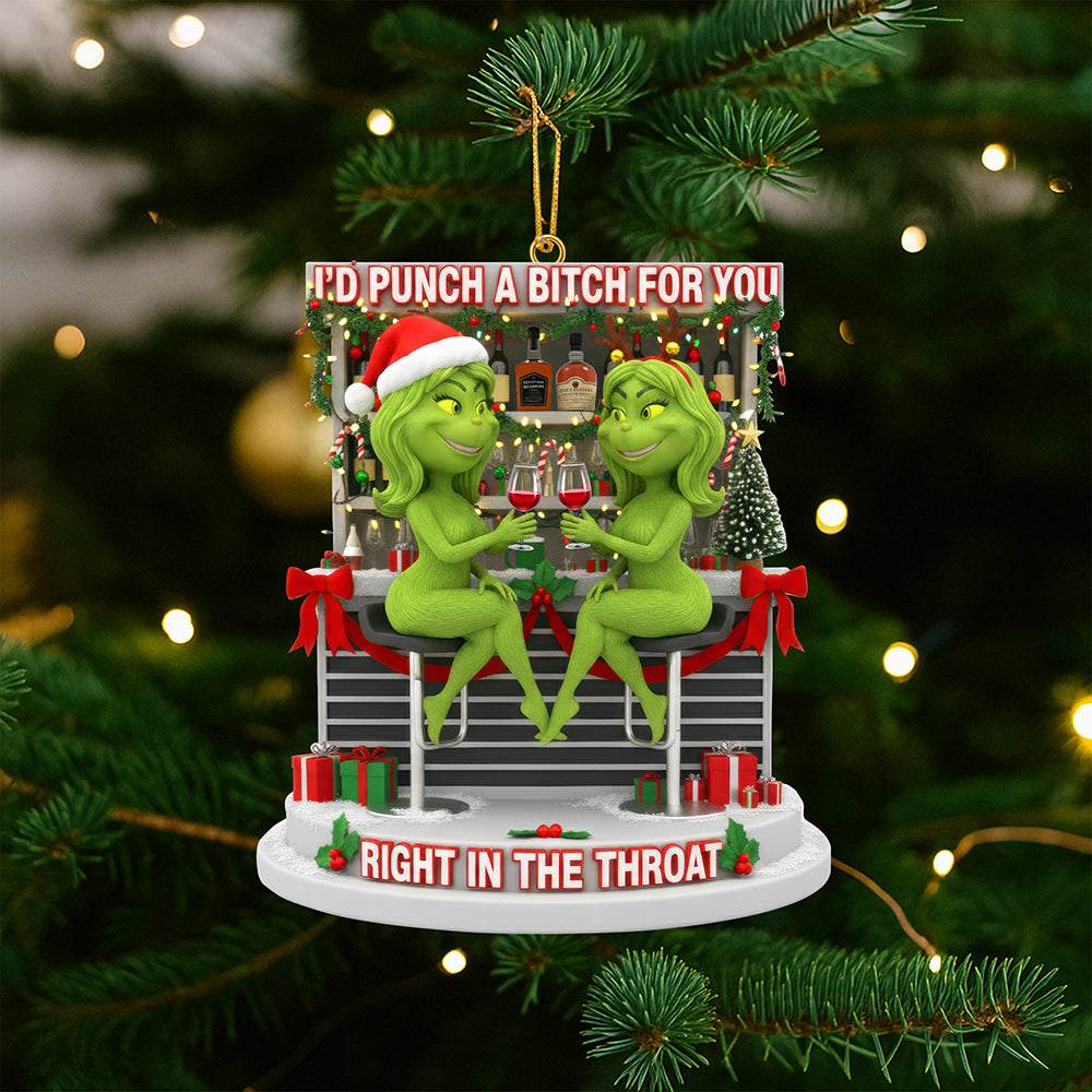 Drinking Bestie Ornament - Personalized Gifts For Best Friends 03tgqn170925-Homacus