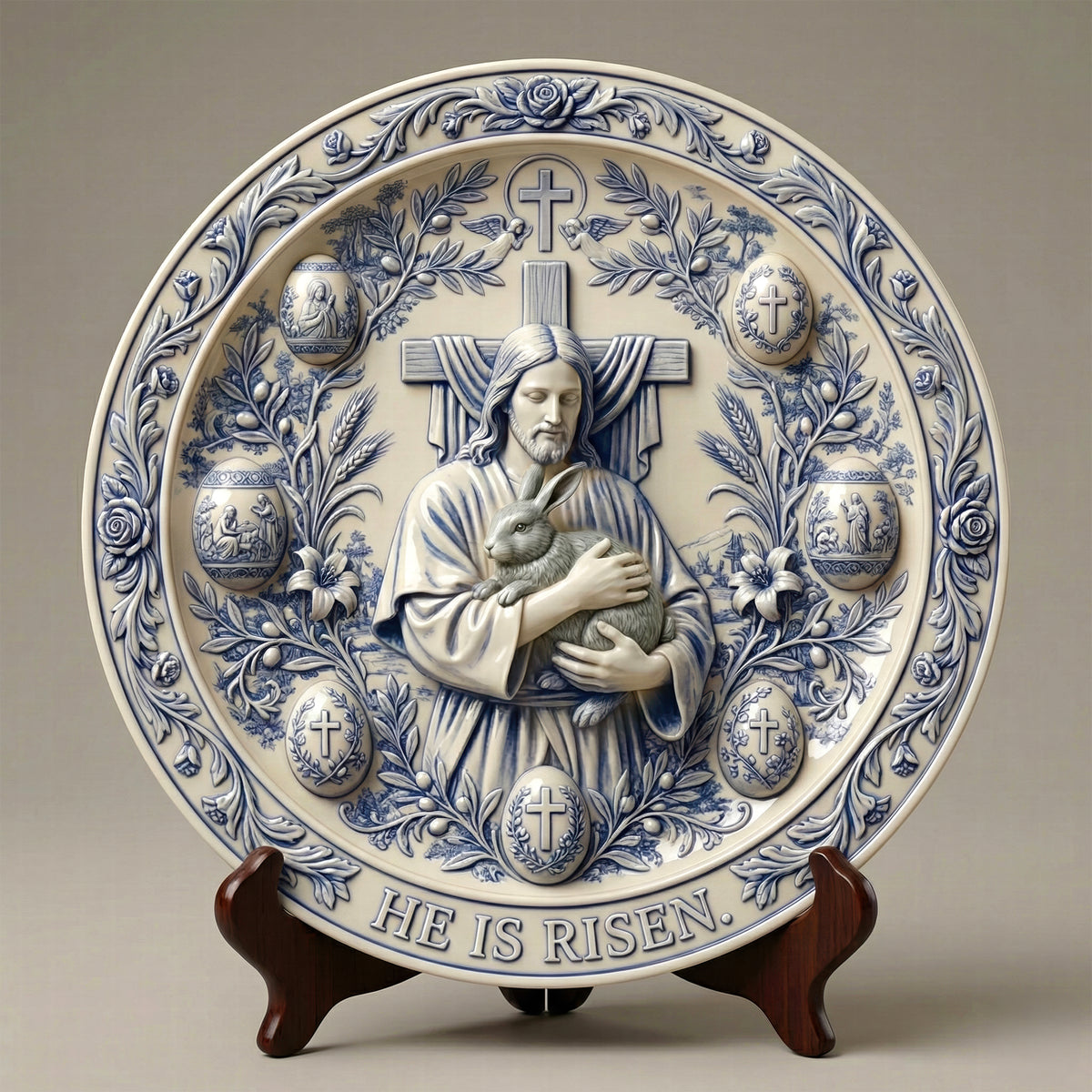 Faith Ceramic Plate Gifts For Christian 04PAQN130126-Homacus