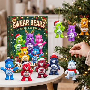 Colorful Naughty Bears Advent Calendar Blind Box - Personalized Christmas Gifts 04natn291026-Homacus