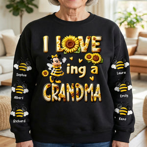 Sunflower Garden Bee 3D Sweatshirt - Personalized Gifts For Mom 04toqn250226-Homacus