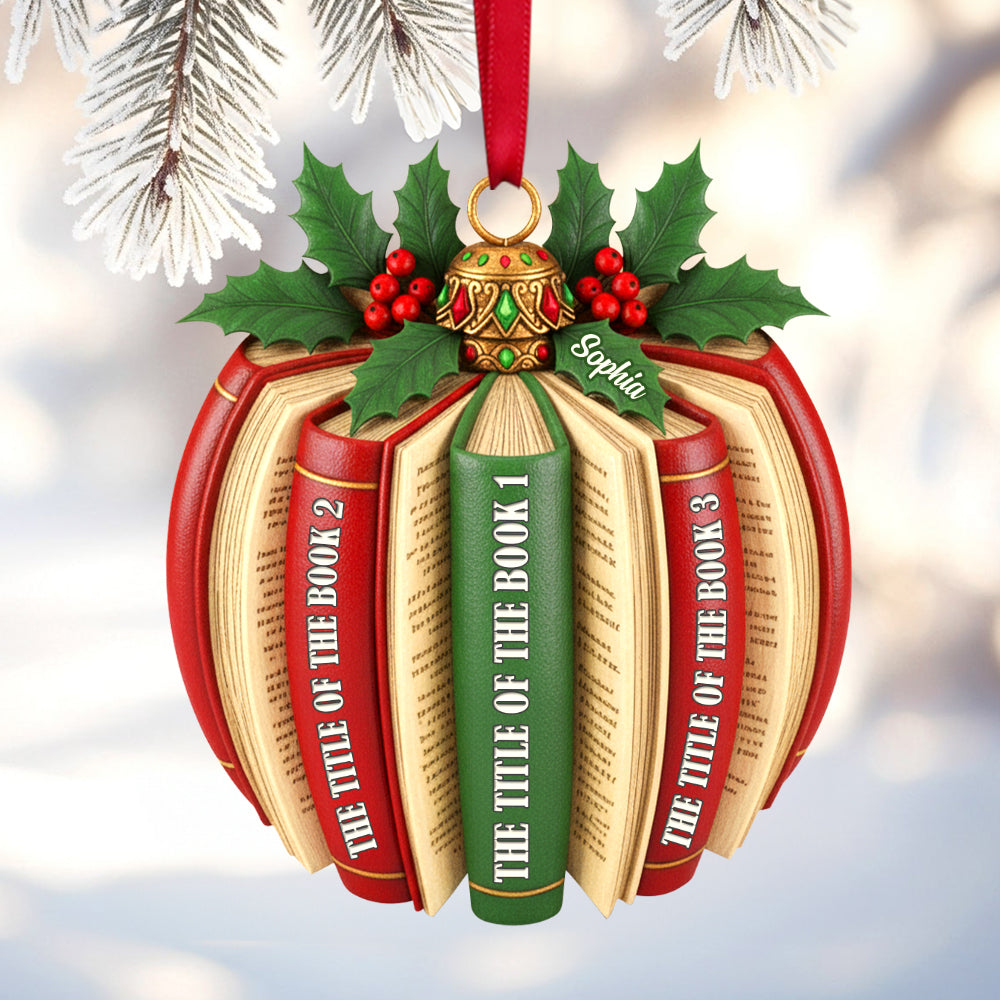 Personalized Gifts For Book Lovers Christmas Ornament 02hytn171125-Homacus