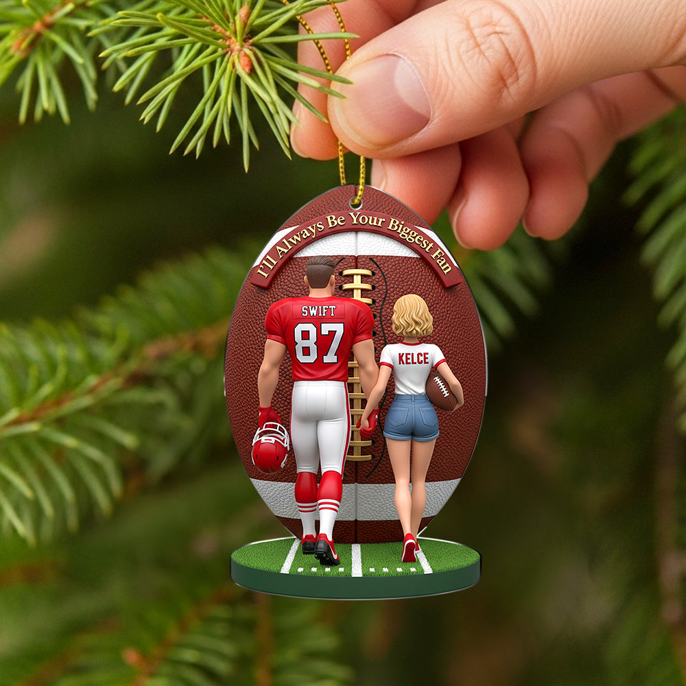 American Football Couple Personalized Gifts For Him Christmas Ornament 02natn030925-Homacus
