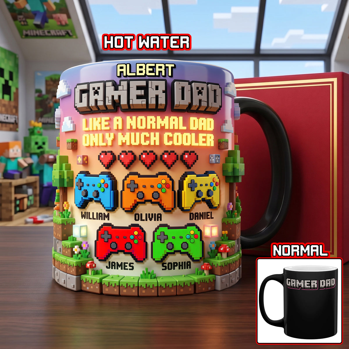 Gamer Dad Magic Coffee Mug - Personalized Gifts For Dad 01paqn200426-Homacus