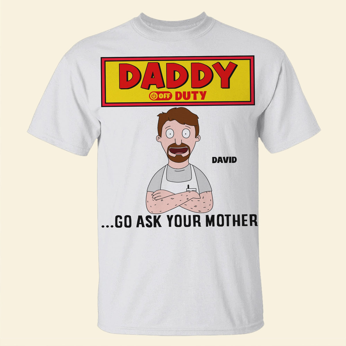 Off Duty Dad Shirt Personalized Funny Gifts For Dad 05totn210325hg-Homacus