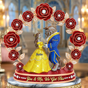 Cartoon Couple Plaque - Personalized Gifts For Couple 01ohqn120625-Homacus