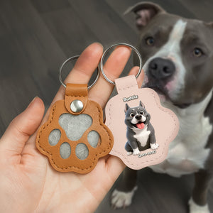 Heartfelt Pet Fur Storage Keychain - Personalized Memorial Gift For Pet Lovers 06LALU021025-Homacus