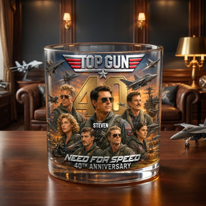40 Years of Sky Legends Round Glass - Personalized Gifts 04tydh080626-Homacus