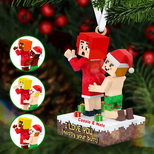 Personalized Gifts For Christmas, Funny Couple Acrylic Ornament 01namg120925-Homacus