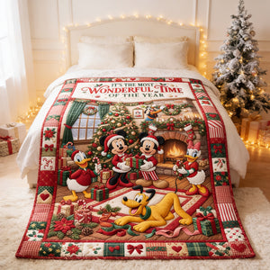 Holiday Family Blanket - Personalized Gifts For Christmas 04tydt110826