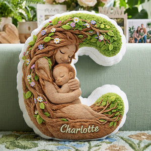 Forest Mom Alphabet Custom Shaped Pillow - Personalized Gifts For Mother 01huta221225-Homacus