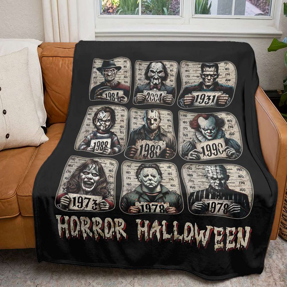 Horror Characters Blanket - Spooky Gifts For Horror Fans 45laxx180725-Homacus