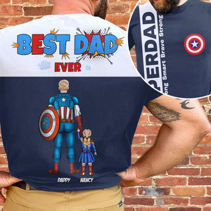 Personalized Gifts For Dad Shirt Super Dad Brave Strong Smart 06todt090425pa-Homacus