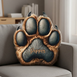 Dog Paw Shaped Pillow Personalized Gifts For Dog Lovers 01hutn081125-Homacus