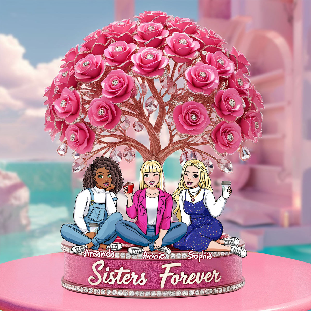 Sisters Forever Acrylic Plaque - Personalized Gift For Sister 01NALU200525-Homacus