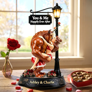 Playful Fairytale Couple Acrylic Plaque - Personalized Gift For Couples 07NAQN270126-Homacus