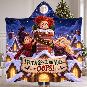 Macabre Spell Sisters Whimsical Christmas Night Hood Blanket - Personalized Christmas Gifts 05hadt241026-Homacus