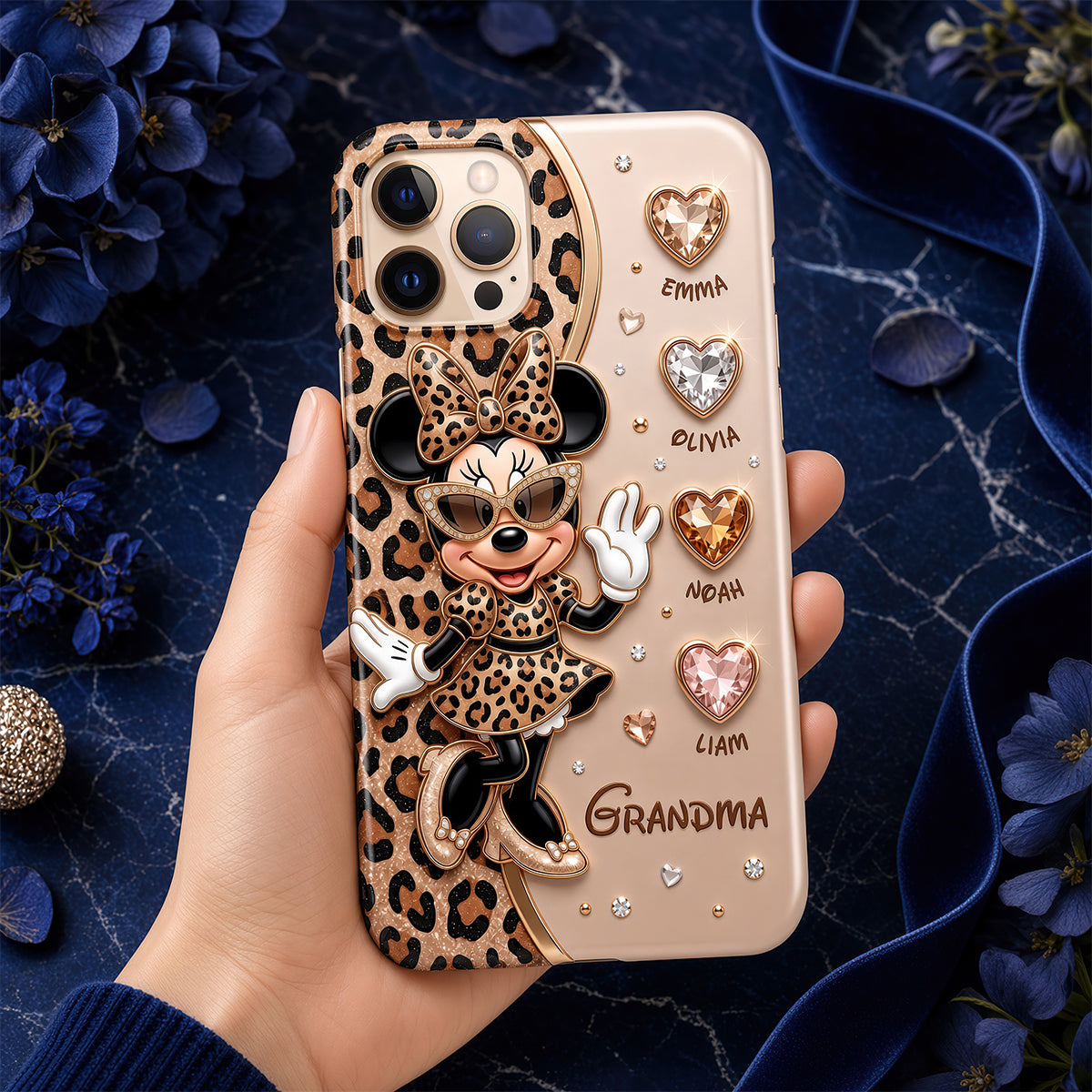 Leopard Fancy Nana Phone Case - Personalized Gifts For Grandma 03nadt040926