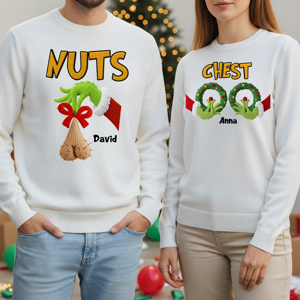 Personalized Funny Gifts For Couple Christmas Shirt 05natn270825-Homacus
