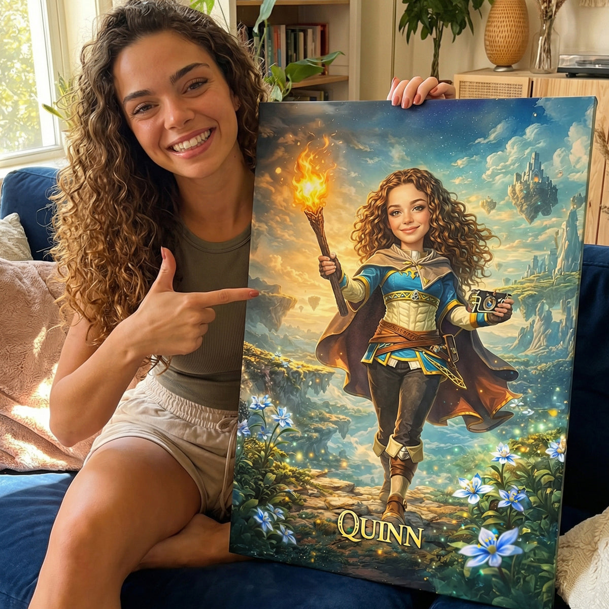 Strong Girl Custom Photo Canvas Print - Personalized Gifts For Her 01huqn260226-Homacus