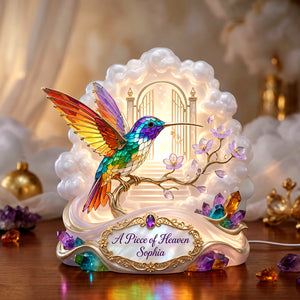 Memorial Hummingbird Acrylic Light Box - Personalized Gifts For Memorial 02tydh090626-Homacus