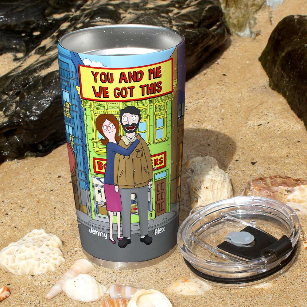 Personalized Gifts For Cartoon Couple Tumbler We Got This 03XQMH170125HG-Homacus
