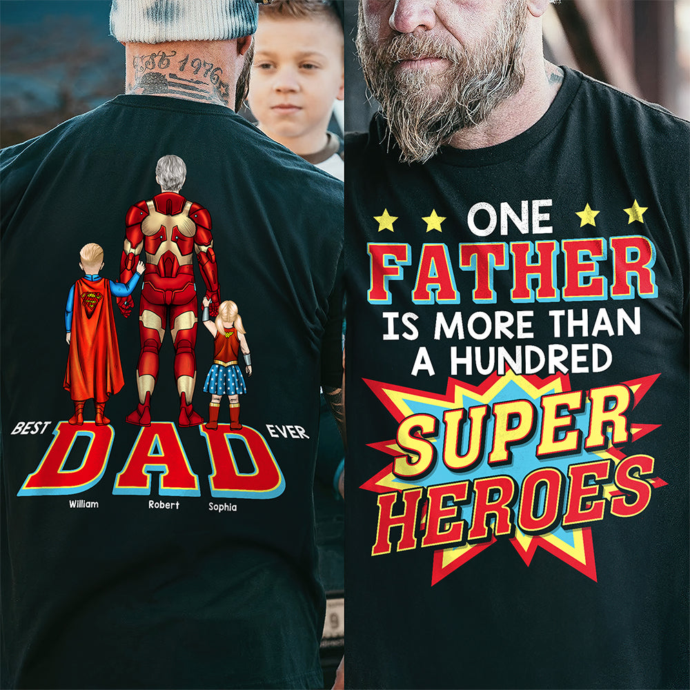 Super Dad Shirt Personalized Gifts For Dad 012TOQN180325PA-Homacus