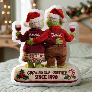Growing Old Together Pillow - Personalized Gifts For Couple 03PGTA231026-Homacus