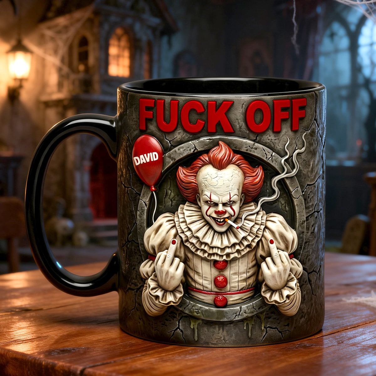 Funny Rude Horror Coffee Accent Mug - Personalized Gift For Horror Lovers 05NATN290126-Homacus