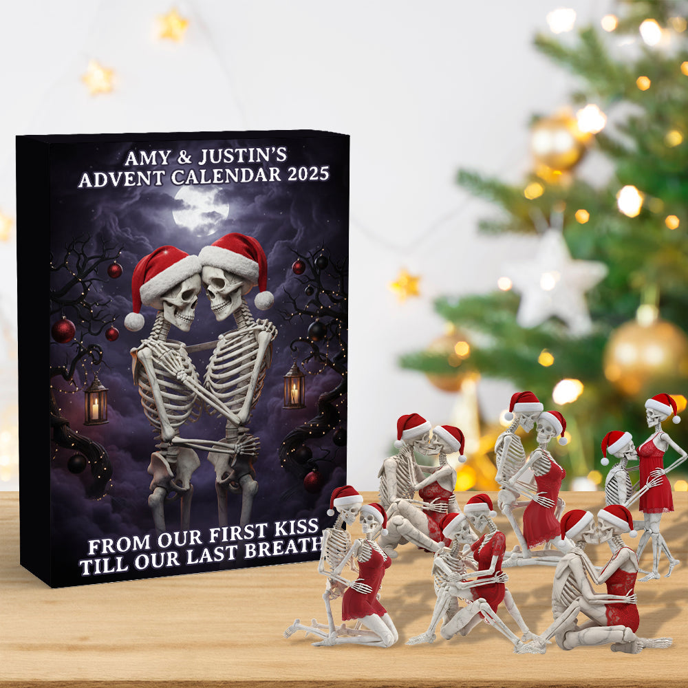 Personalized Gifts For Couple Christmas Advent Calendar Blind Box 02natn171025-Homacus