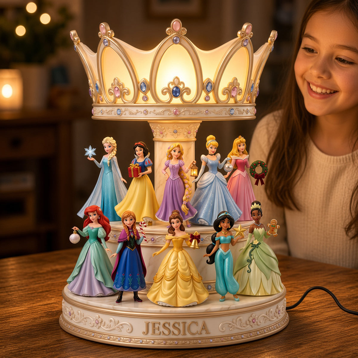 Lovely Fairy Tale Princesses Light Box - Personalized Christmas Gifts 09natn211026-Homacus
