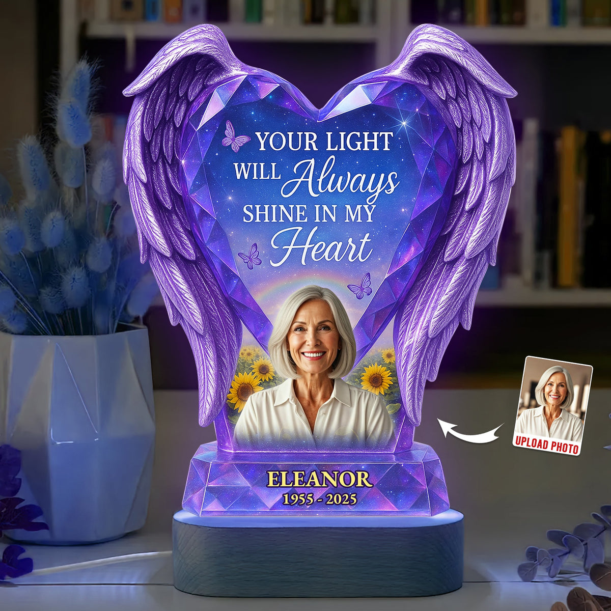 Memorial Heaven LED Light Custom Photo Gifts For Heaven 01NADT200525-Homacus